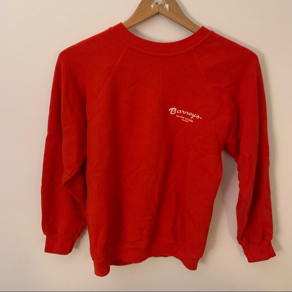 Authentic 1980s Barney’s Billiard and Saloon sweater